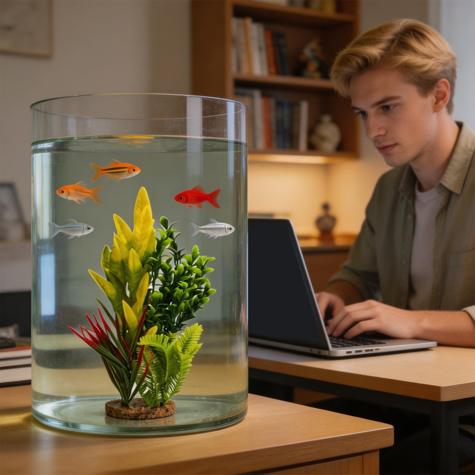 Planted Aquarium For Beginners - Sztuczne rośliny akwariowe Dekoracje do akwarium