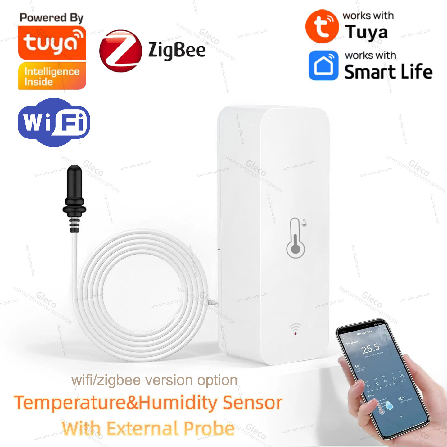 Aquarium Plant - Czujnik temperatury i wilgotności Tuya Wifi