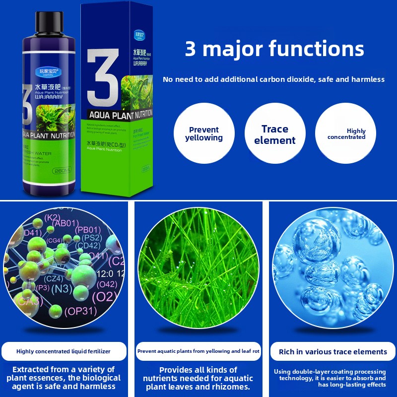 WAJABABY Płynne nawózki do roś – Aquarium Plant Liquid Fertilizer recenzja i cena